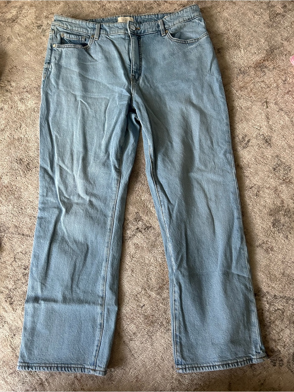 Classic Light Blue Jeans - Casual Straight Leg